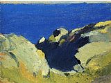 Andromeda Chained to The Rock by The Nereids Paintings - Rocks and Sea by Edward Hopper
